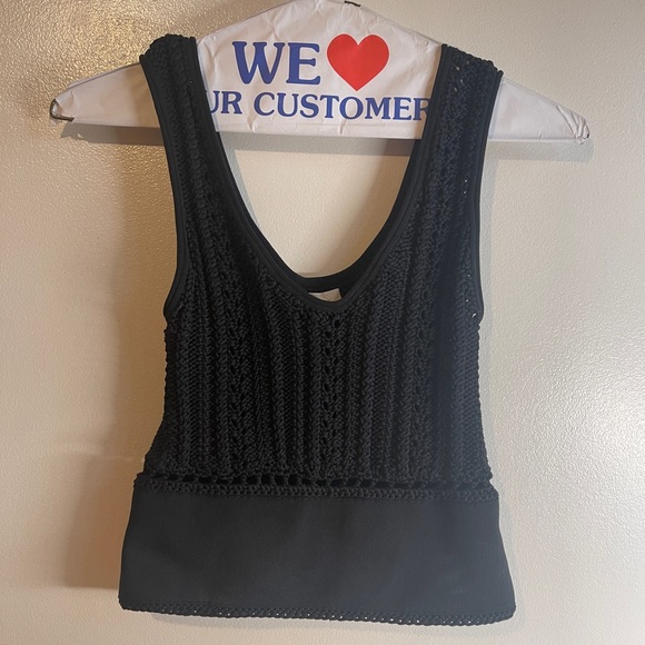 3.1 Phillip Lim Black Knit Sleeveless Top Small - Picture 1 of 8